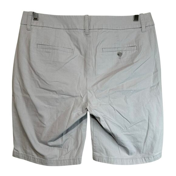 J Crew Womens 9" Frankie Bermuda Chino Shorts Gray Size 4 Classic Preppy Casual - Picture 2 of 5